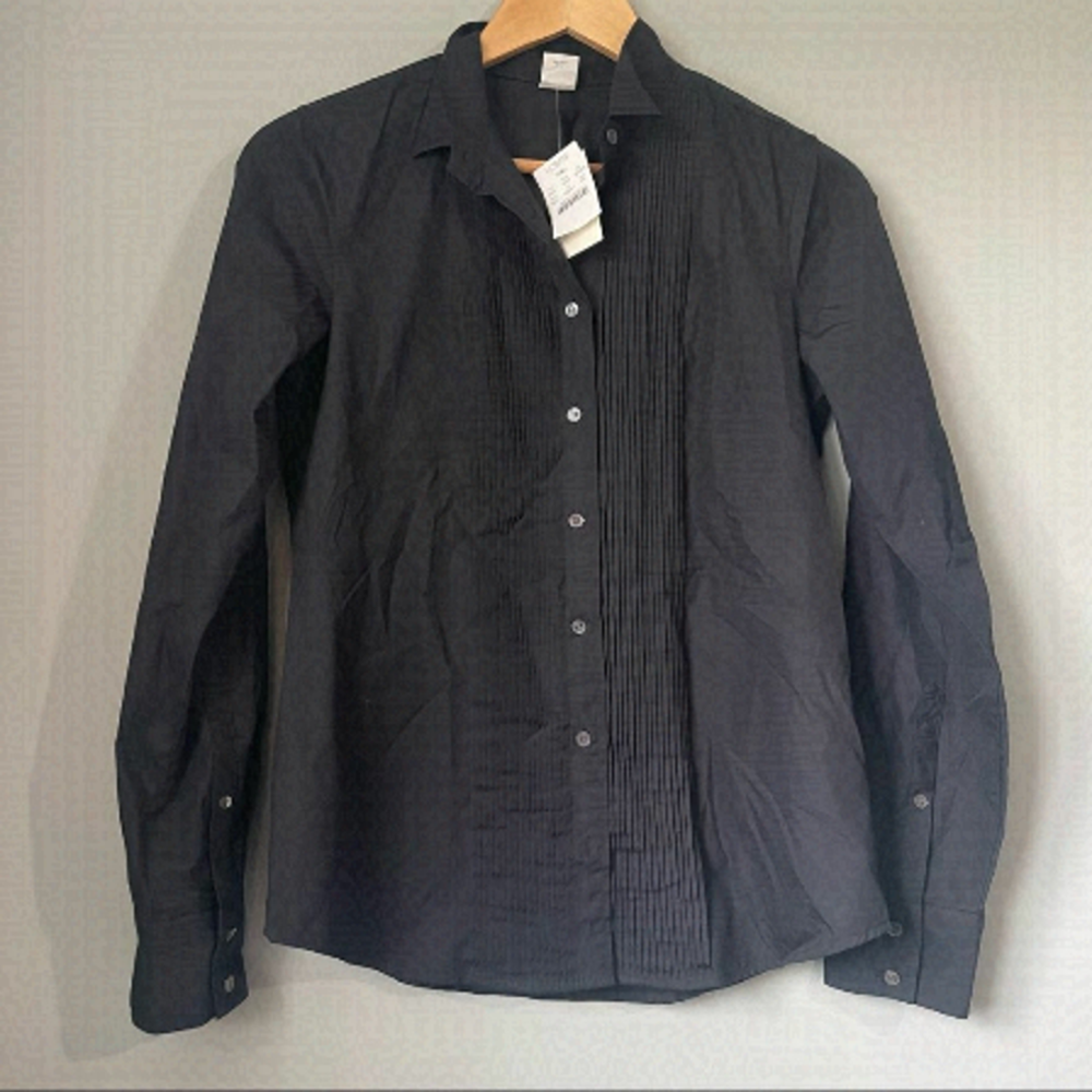 Nwt J. Crew button down shirt black size xs